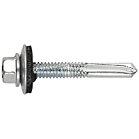 Index AUTO16538 - Tornillo viga punta broca n 5 cabeza hexagonal con arandela P-16 zincado 5-5 x 38